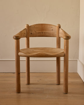 Solid Pine Armchairs by Rainer Daumiller