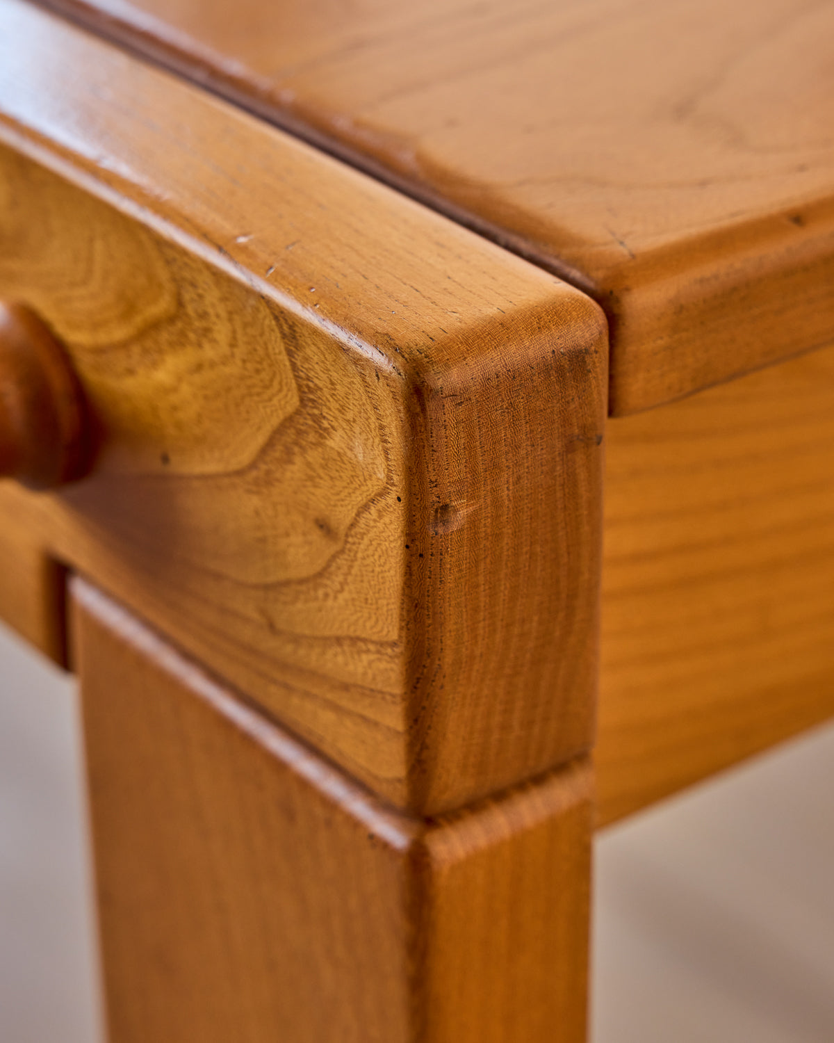 Solid Elm Dining Table by Maison Regain