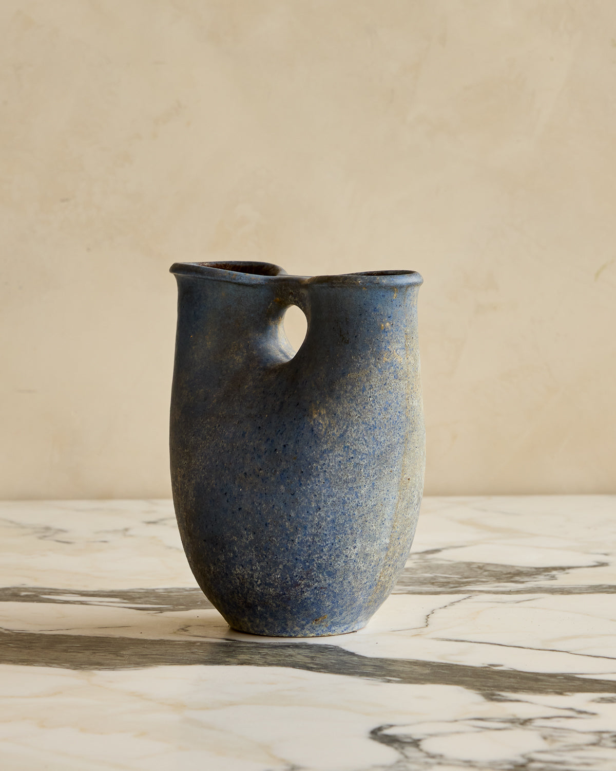 Blue Terracotta Double Vase