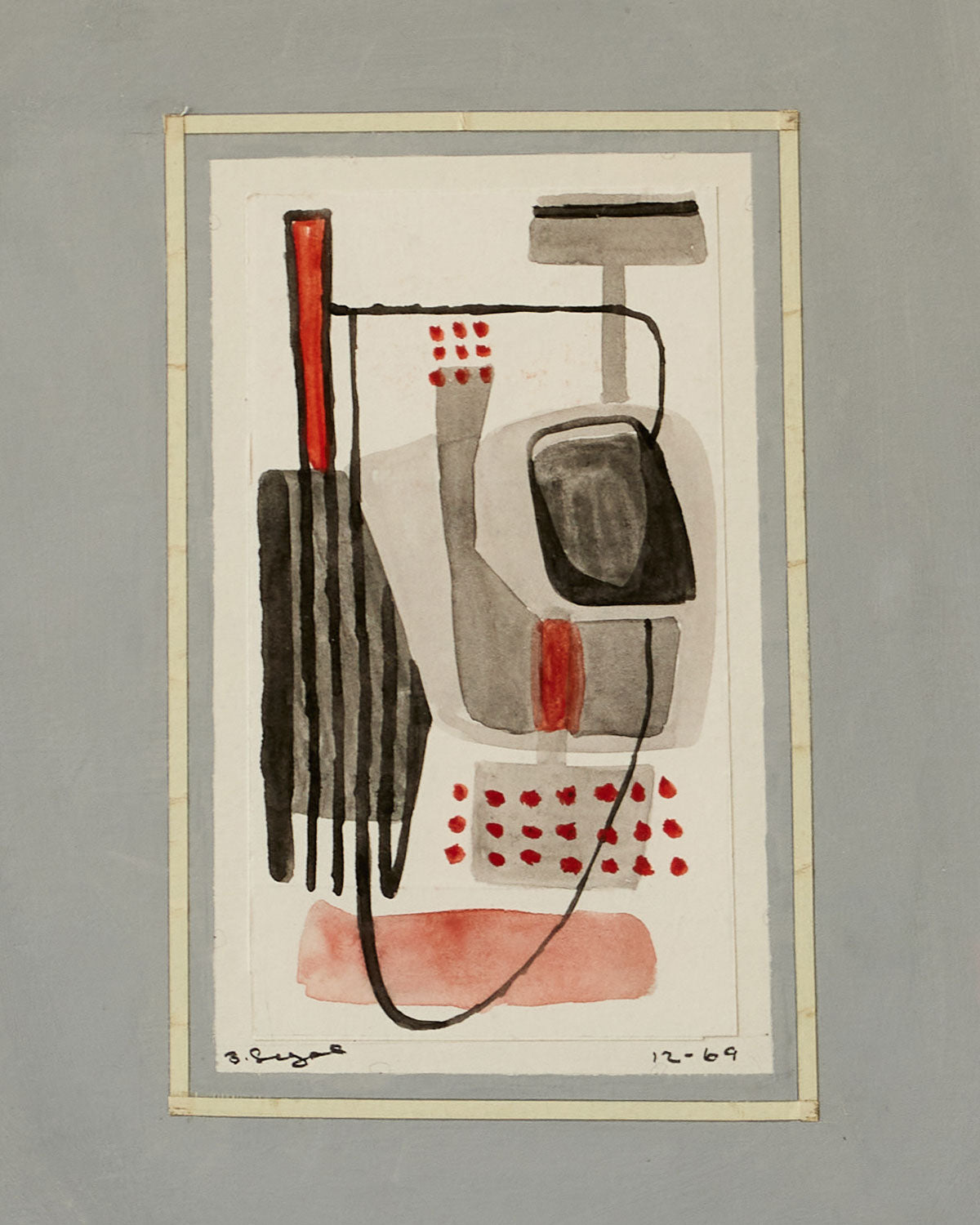 Watercolor Abstract, Dec 1969