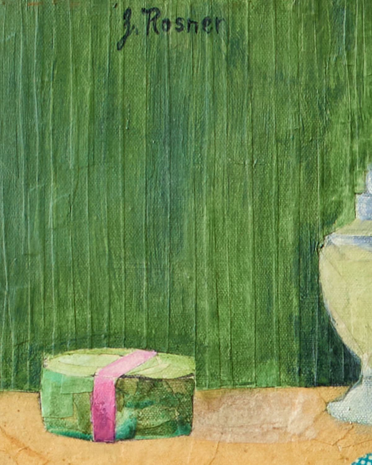 Vanity Bottles Collage Painting