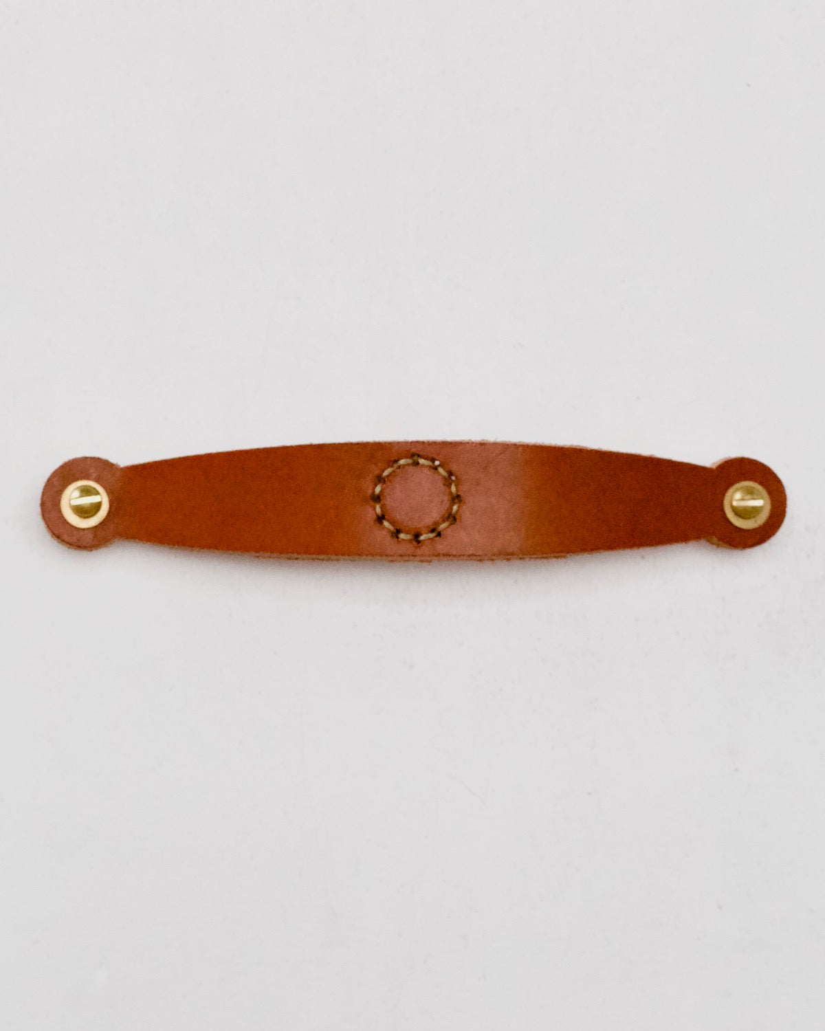 Leather Hardware Pulls - Tan