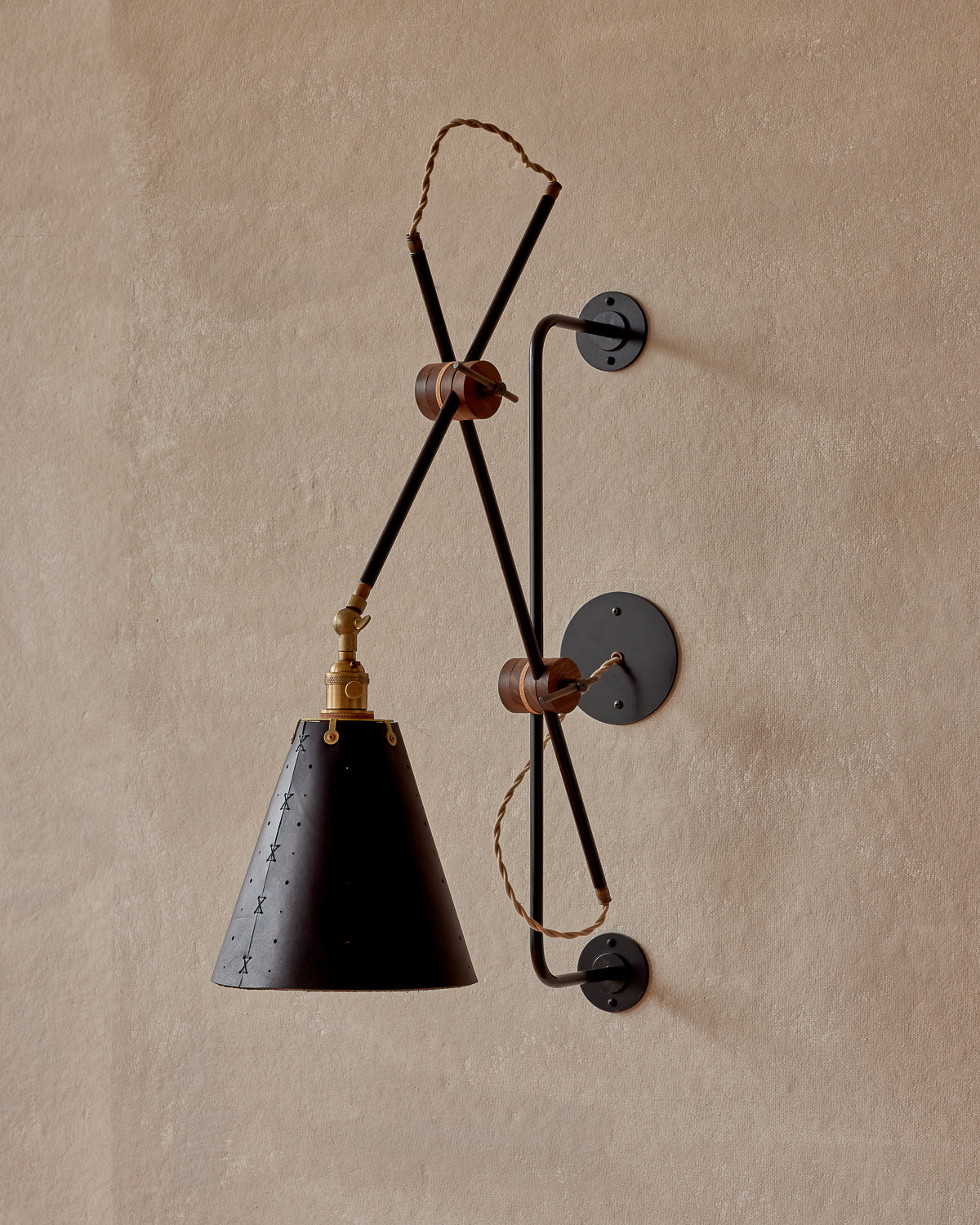 Grace Articulating Wall Sconce - Black - Hardwired