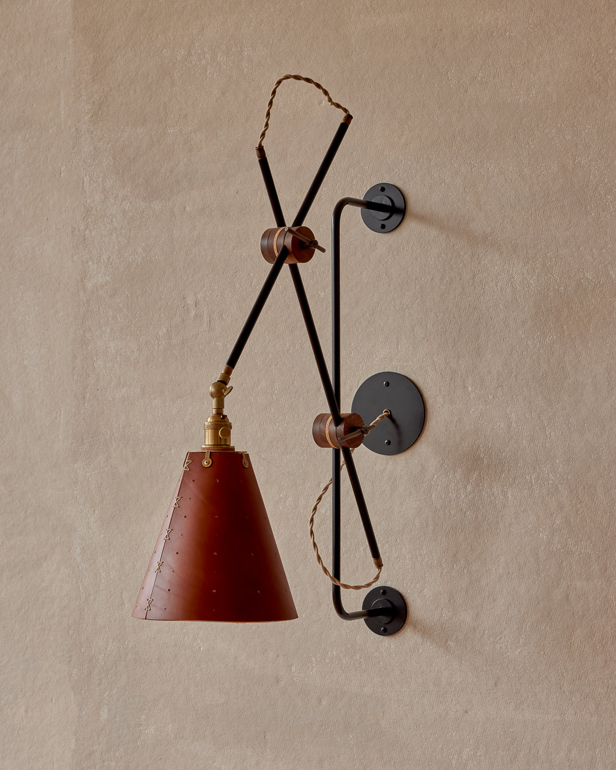 Grace Articulating Wall Sconce - Tan - Hardwired