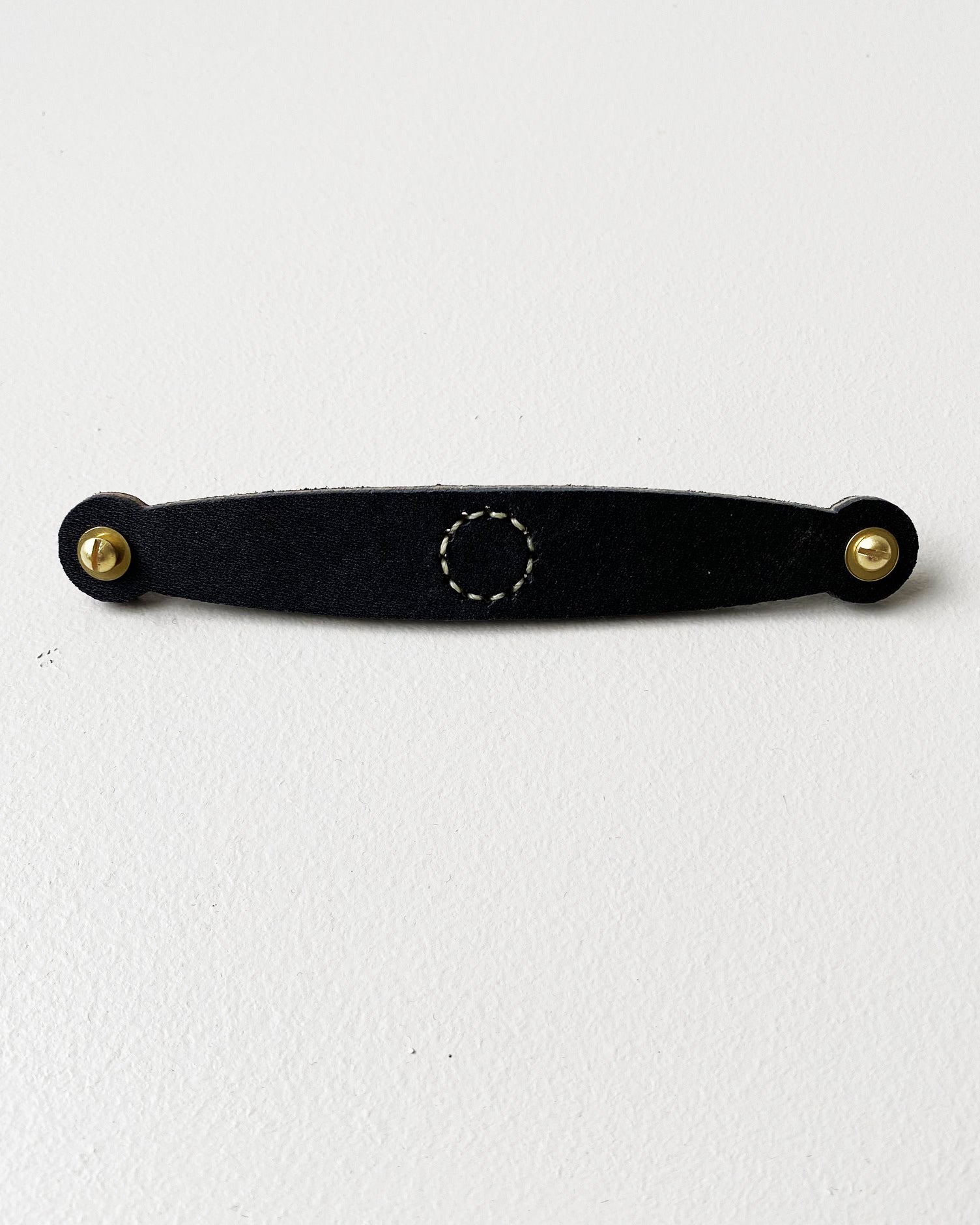 Leather Hardware Pulls - Black