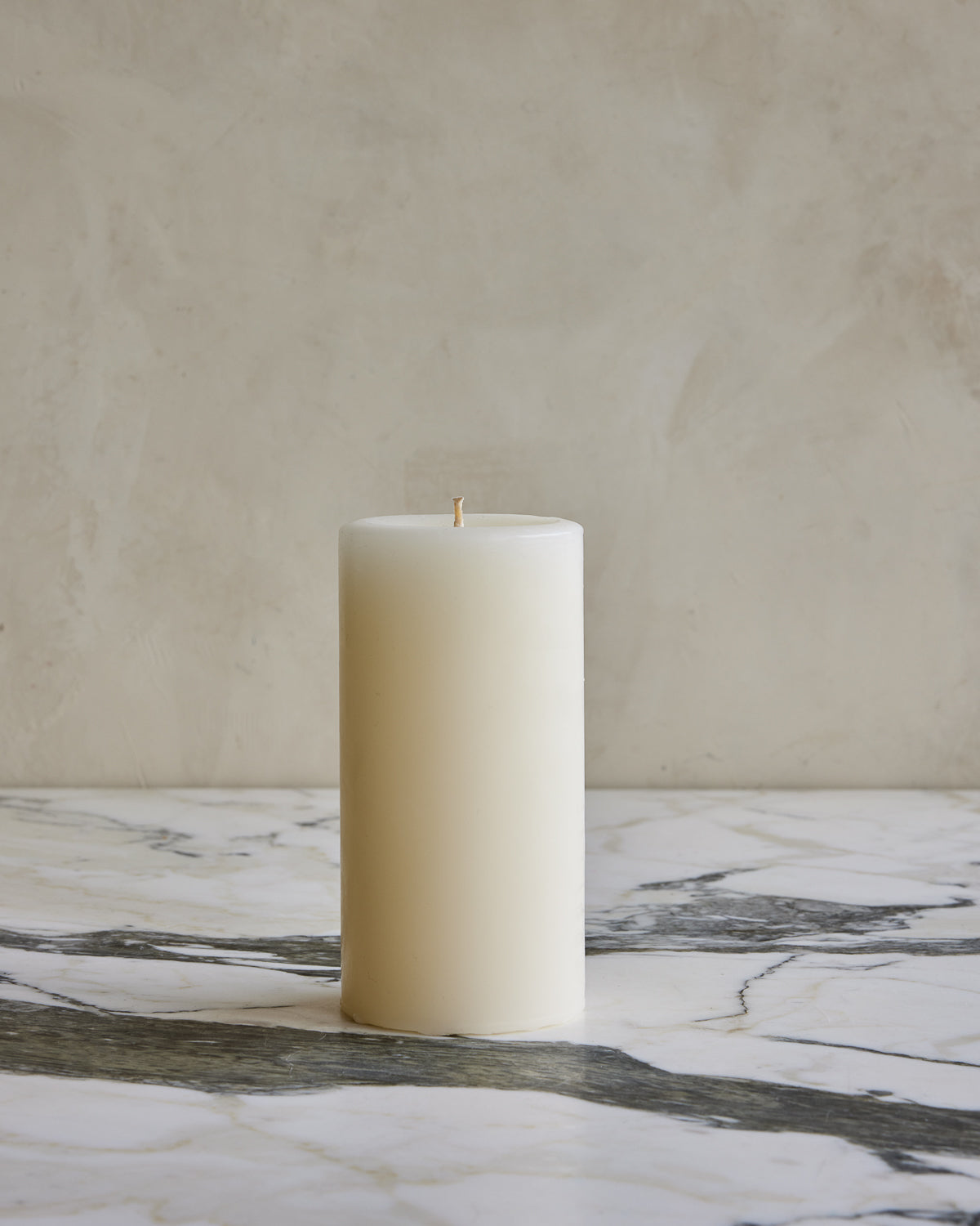 Shell White Pillar Candles