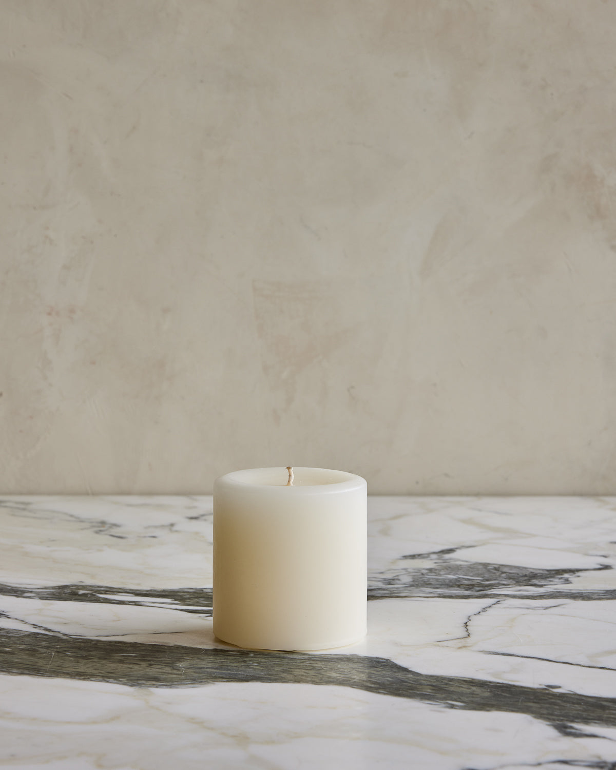 Shell White Pillar Candles