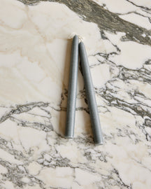 Slate Gray Taper Candles
