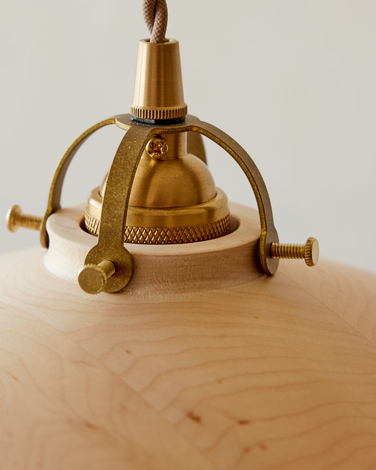 Edmund Pendant Light - 11" Clear Maple