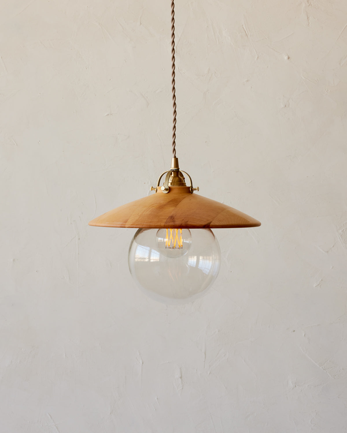 Edmund Pendant Light - 11" Natural Maple
