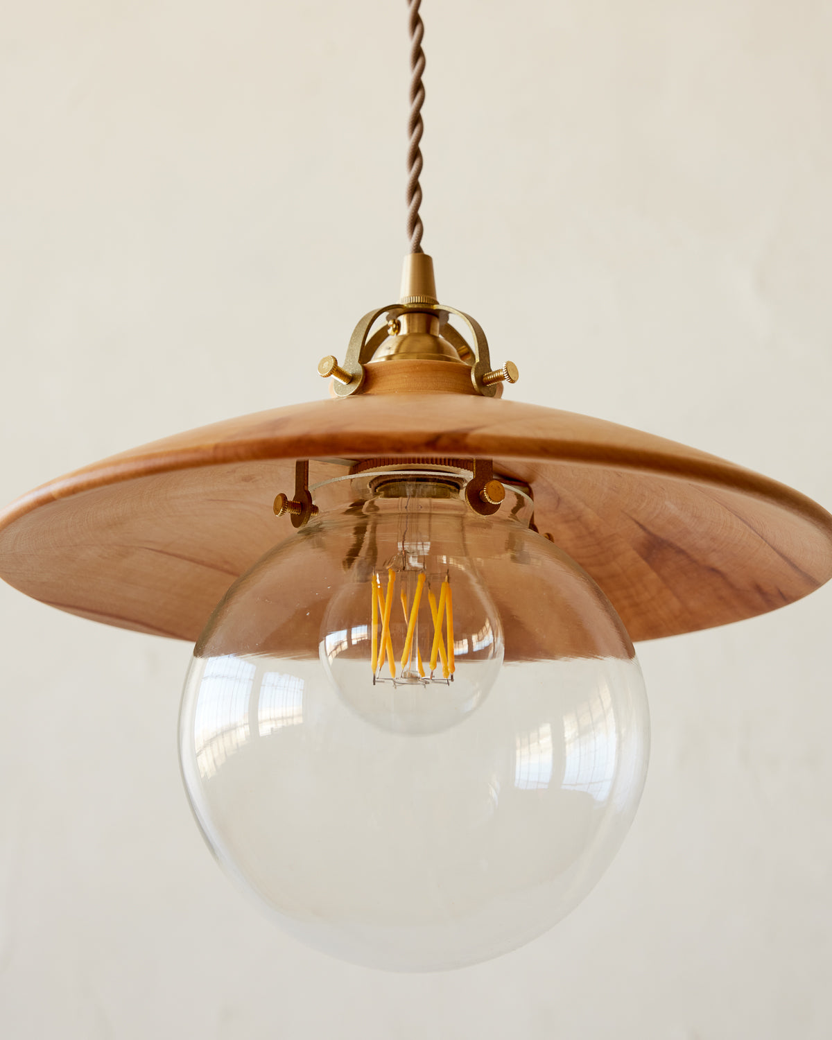 Edmund Pendant Light - 11" Natural Maple