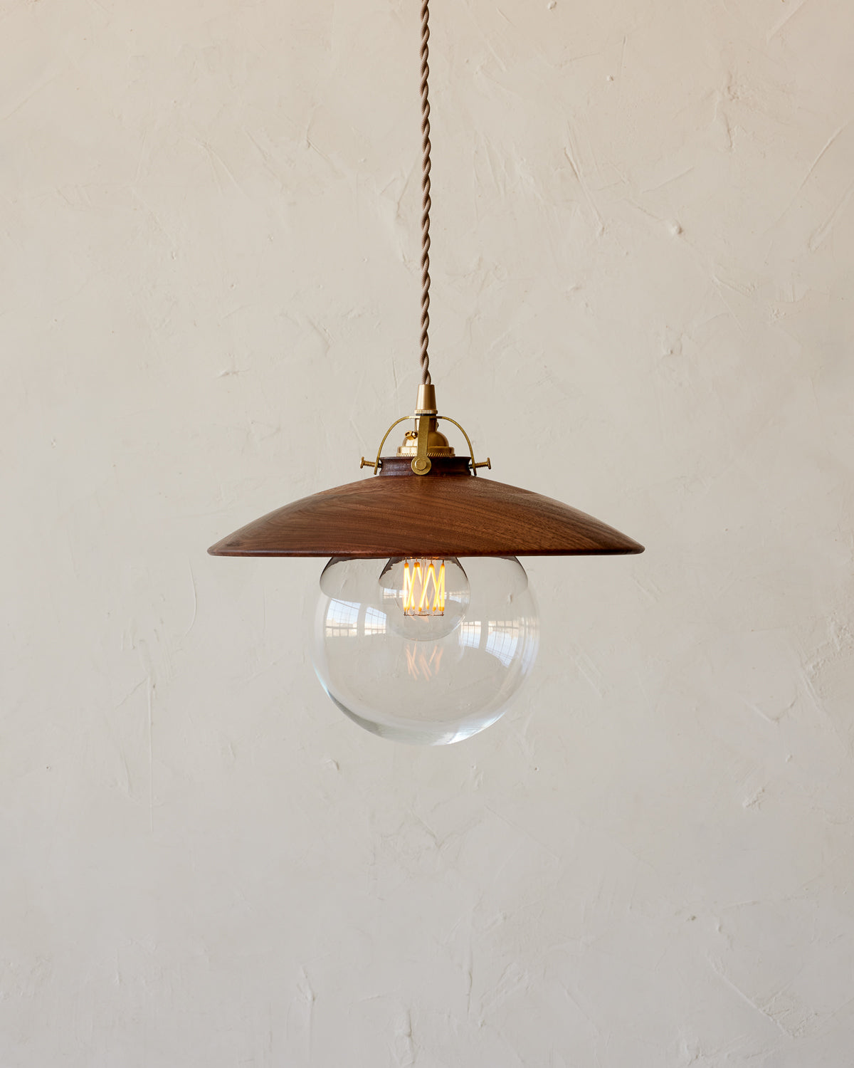 Edmund Pendant Light - 11" Black Walnut