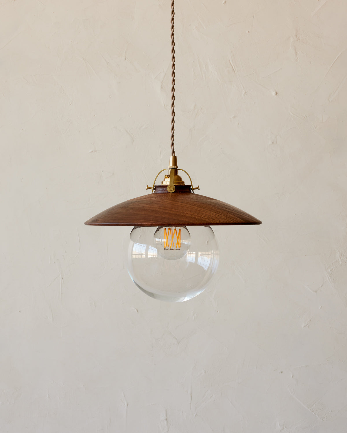 Edmund Pendant Light - 11" Black Walnut