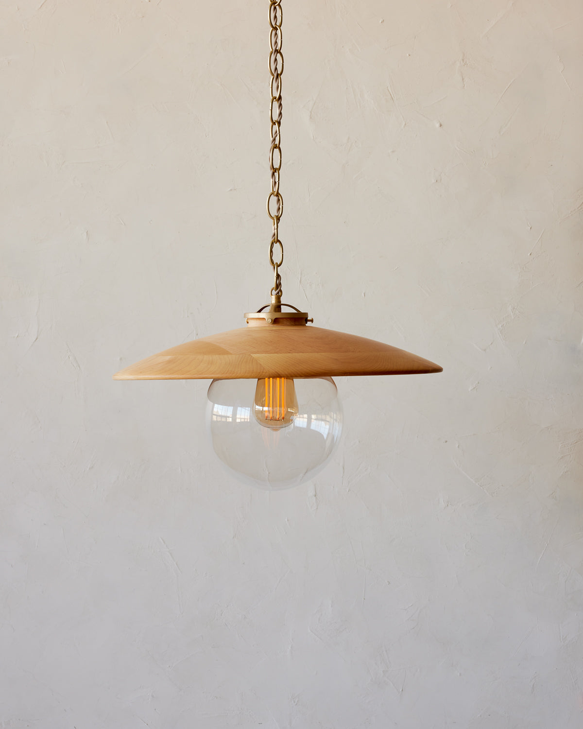 Edmund Pendant Light - 18" Natural Maple