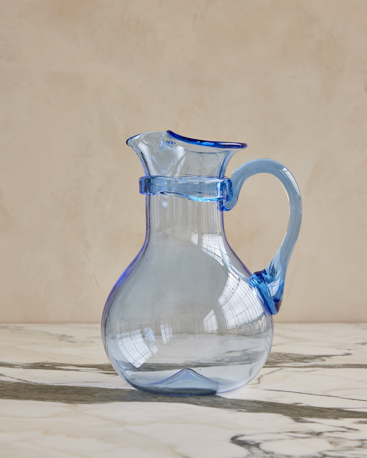 Glass Pitcher - Blue