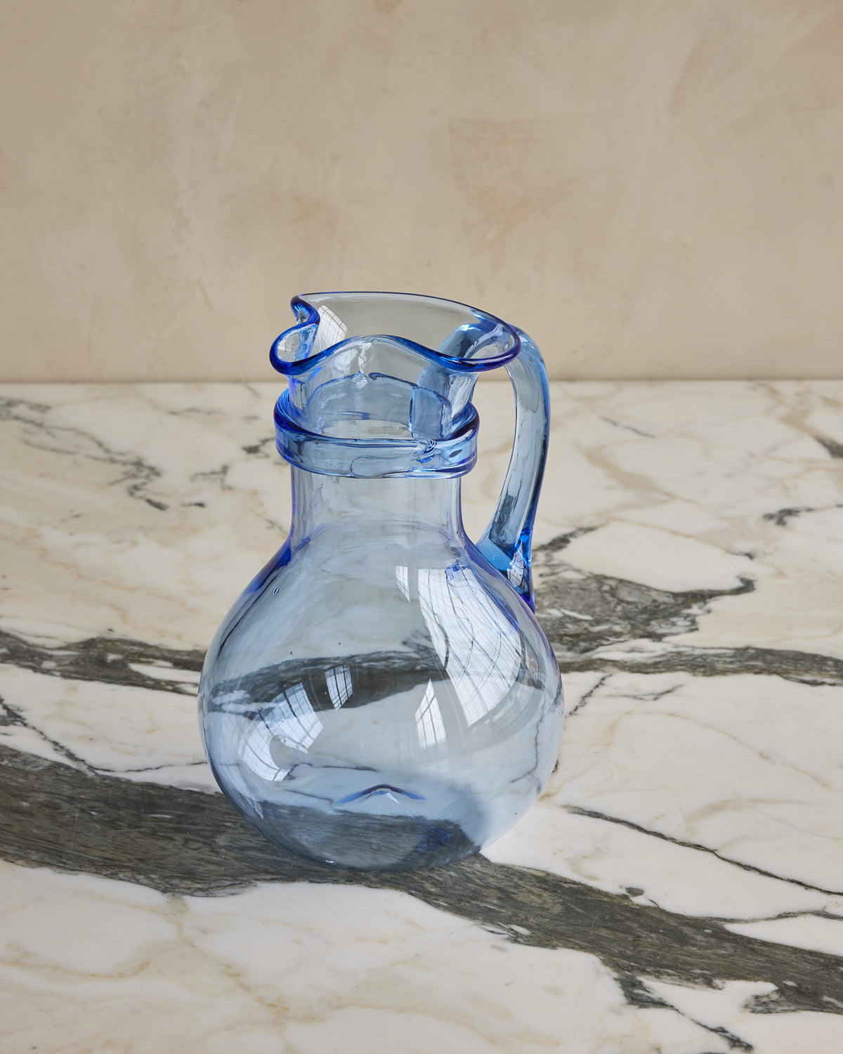 Glass Pitcher - Blue