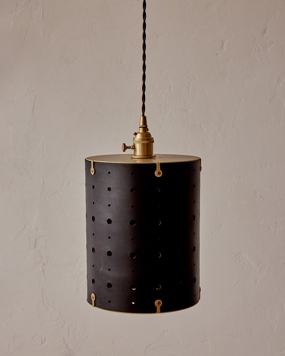 Sarah Cylinder Pendant - Black