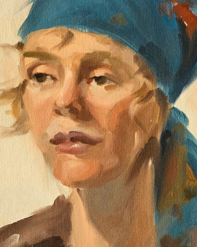 Portrait of Woman with Headscarf