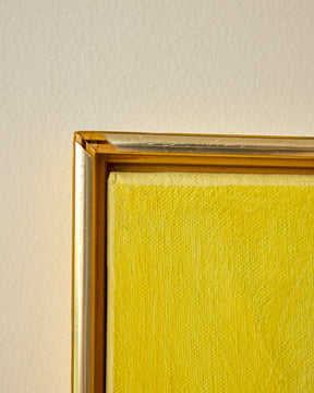 Yellow Abstract in Gold Frame