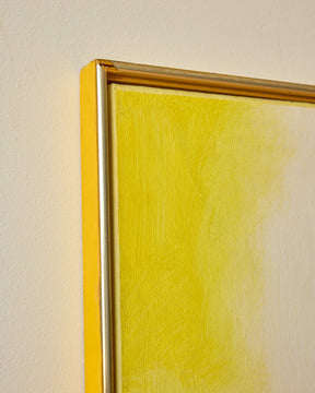 Yellow Abstract in Gold Frame