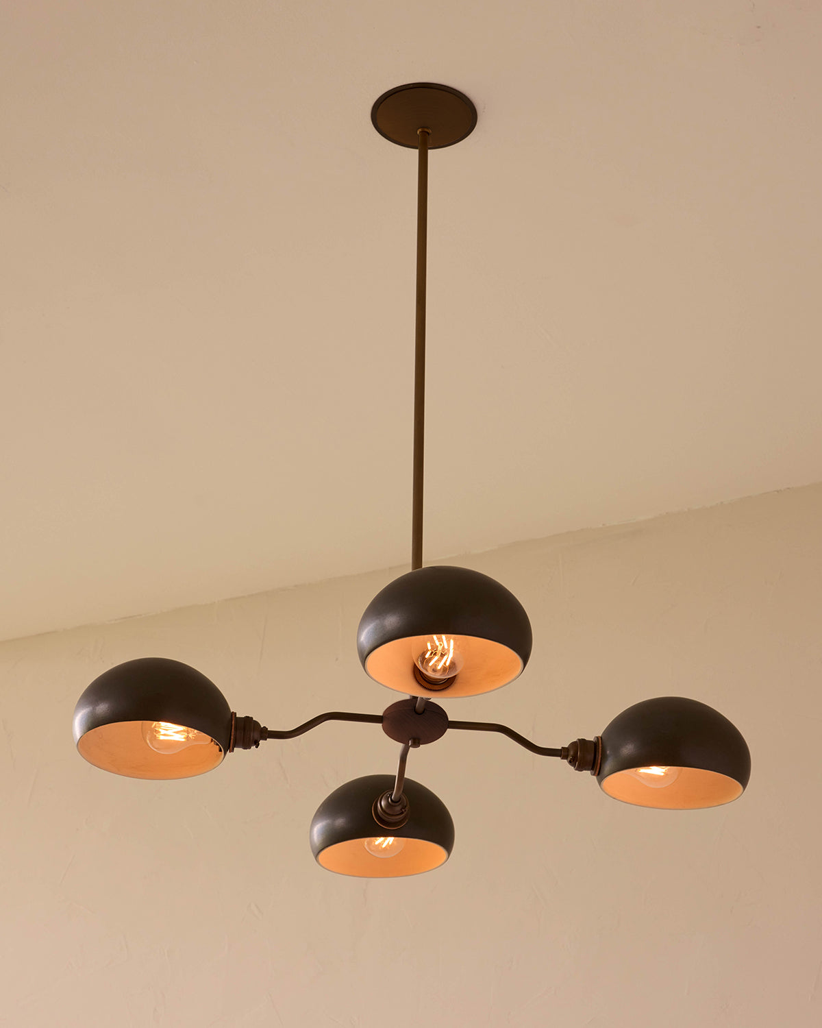 Baker Chandelier - Four Arm - Antique Brass