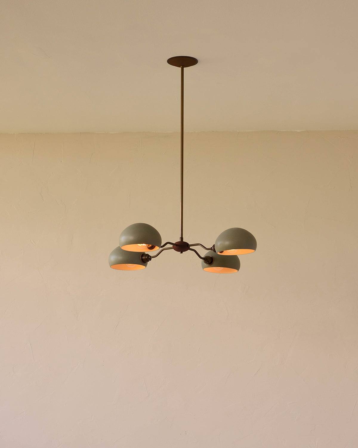 Baker Chandelier - Four Arm - Antique Brass