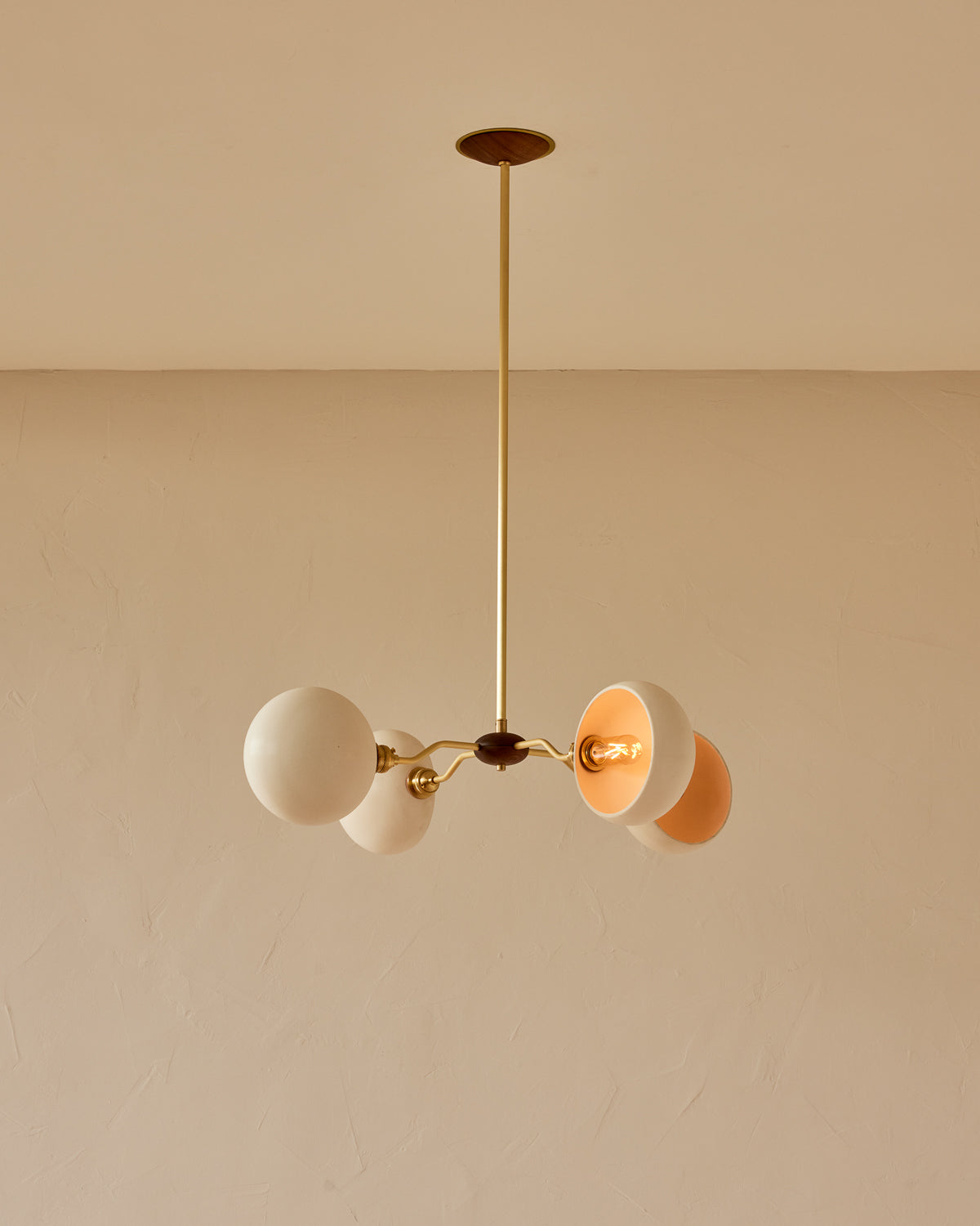 Baker Four Light Large Chandelier