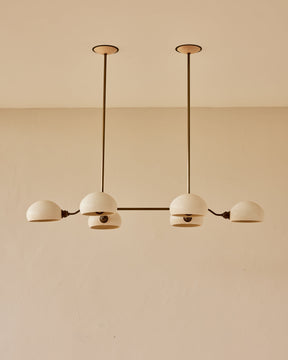 Baker Six Arm Chandelier - Custom Drop