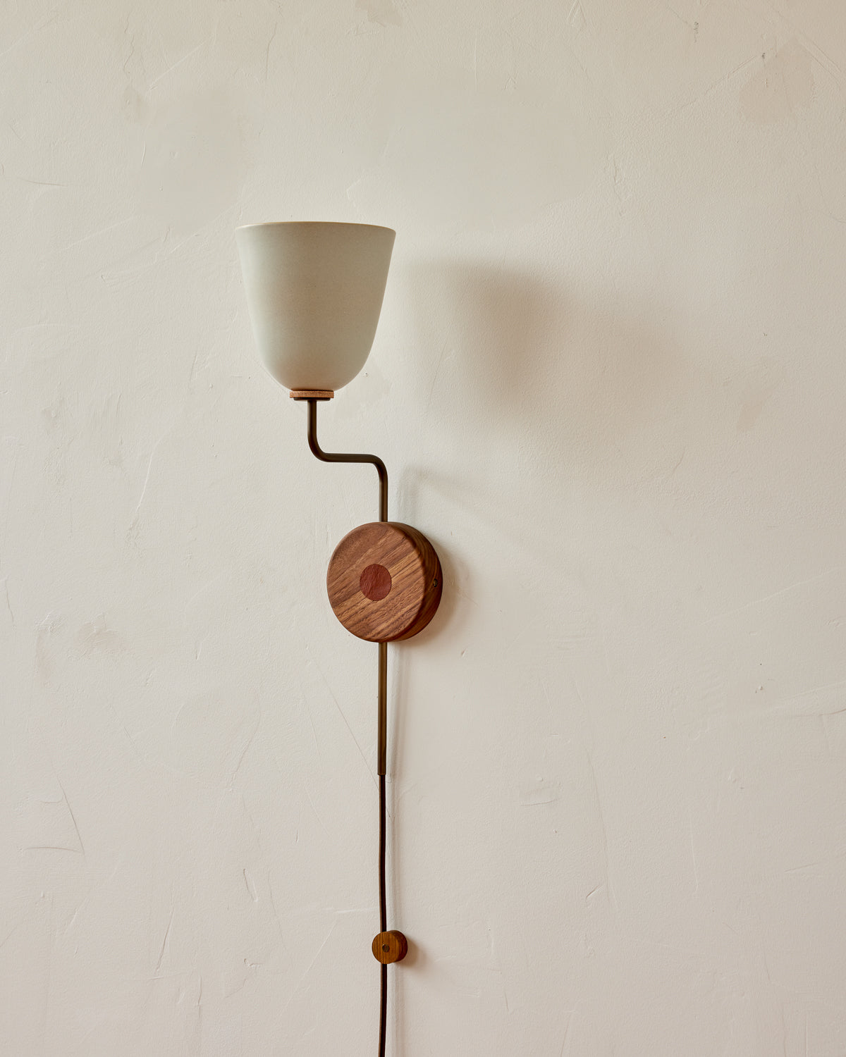 Lola Sconce - Plug In - Antique Brass