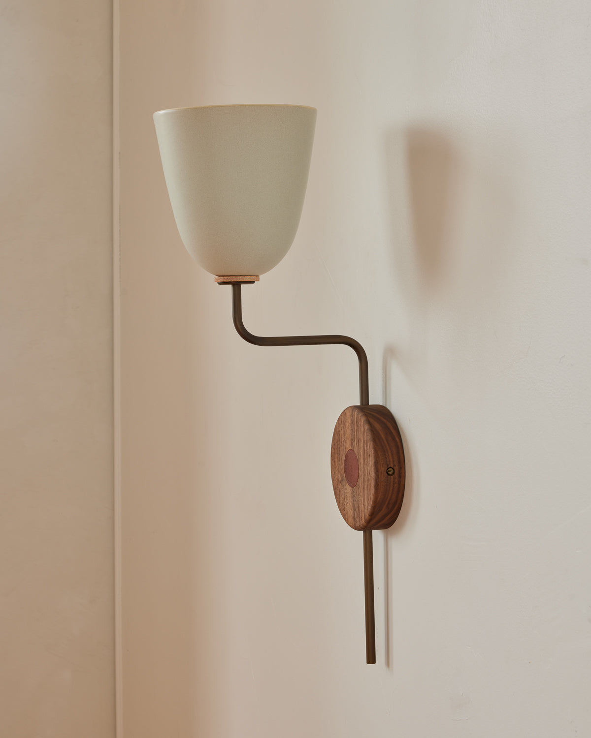 #shade-finish_robin's egg #Metal-+-Wood-Finish_Antique Brass / Black Walnut #wiring_hardwired
