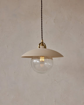 Edmund Pendant Light - 11" Biscuit Ceramic