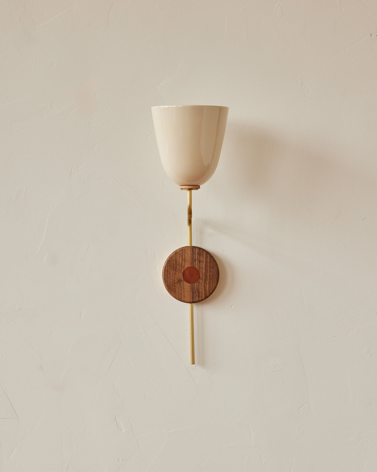 #shade-finish_cream #Metal-+-Wood-Finish_Satin Brass / Black Walnut #wiring_hardwired
