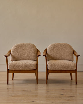 Pair of 1960s Teddy Armchairs