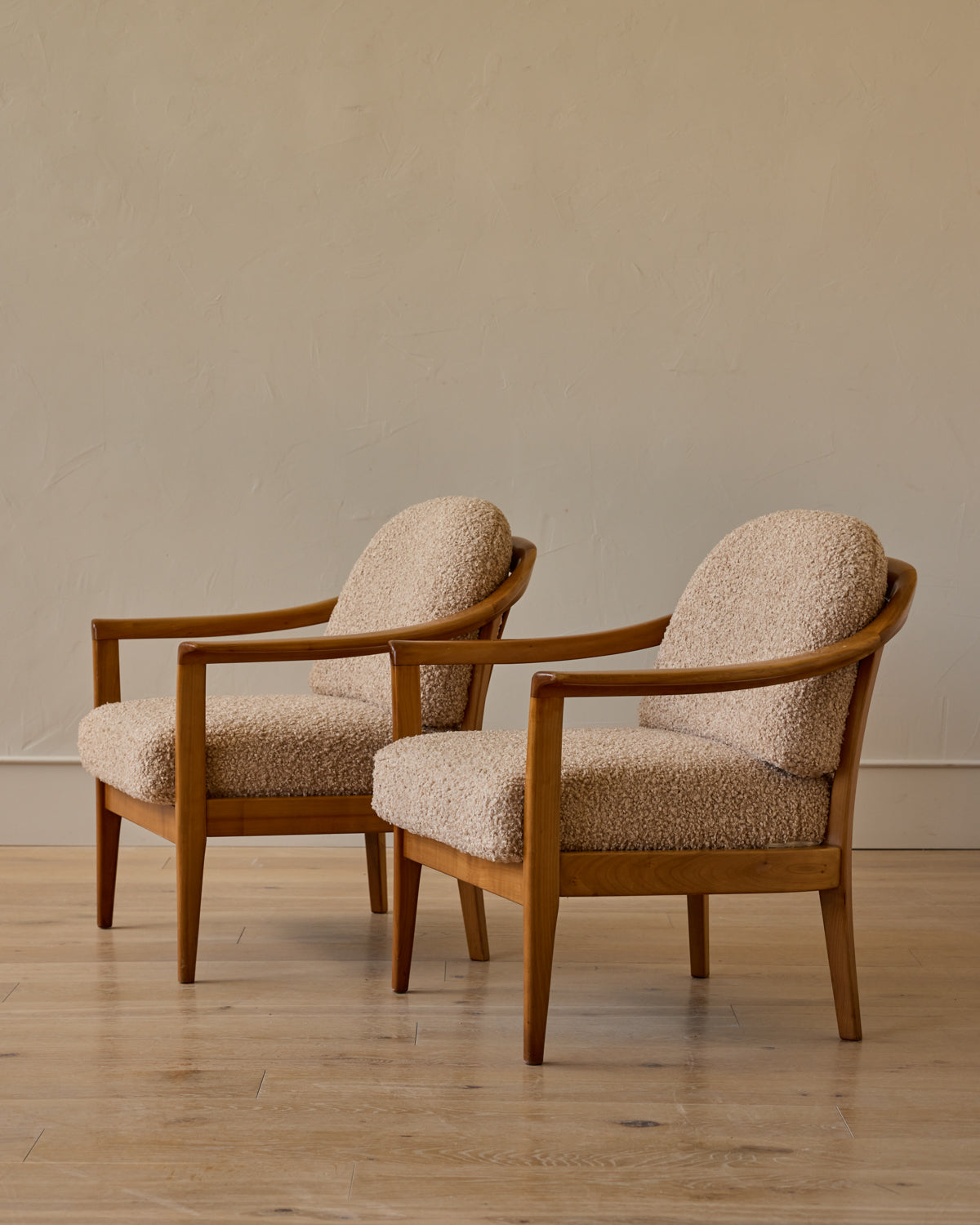 Pair of 1960s Teddy Armchairs