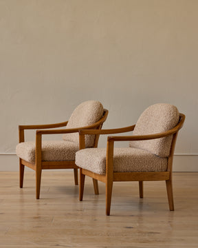 Pair of 1960s Teddy Armchairs