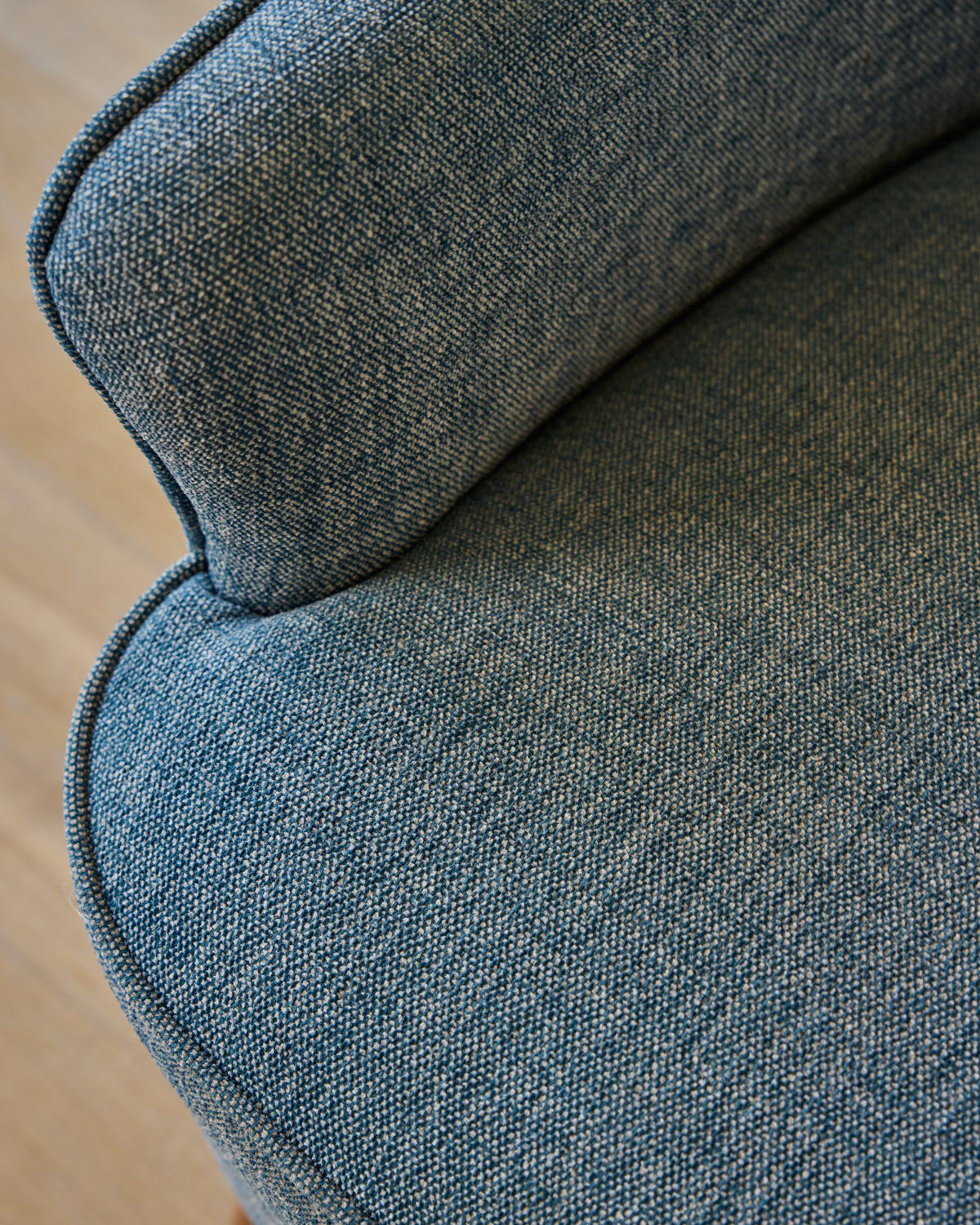 Pair of Blue Wingback Easy Chairs