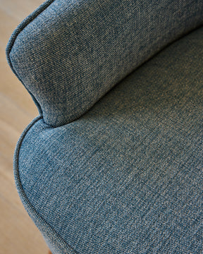 Pair of Blue Wingback Easy Chairs