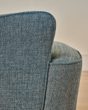 Pair of Blue Wingback Easy Chairs