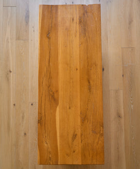 Brutalist Oak Rectangular Coffee Table