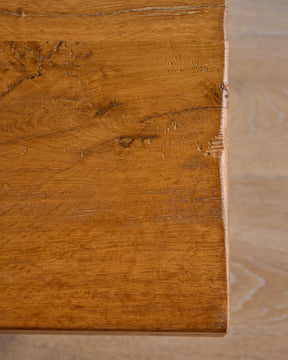 Brutalist Oak Rectangular Coffee Table