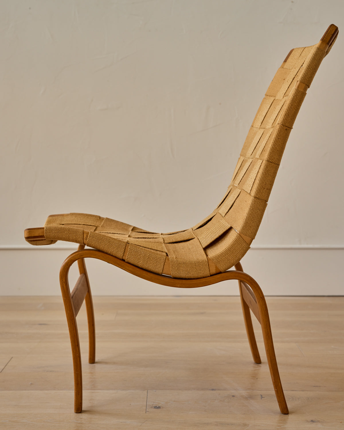 Pair of 'Eva' Beech Easy Chairs