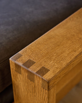 Pair of Oak Lounge Chairs