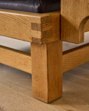 Pair of Oak Lounge Chairs