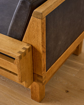 Pair of Oak Lounge Chairs