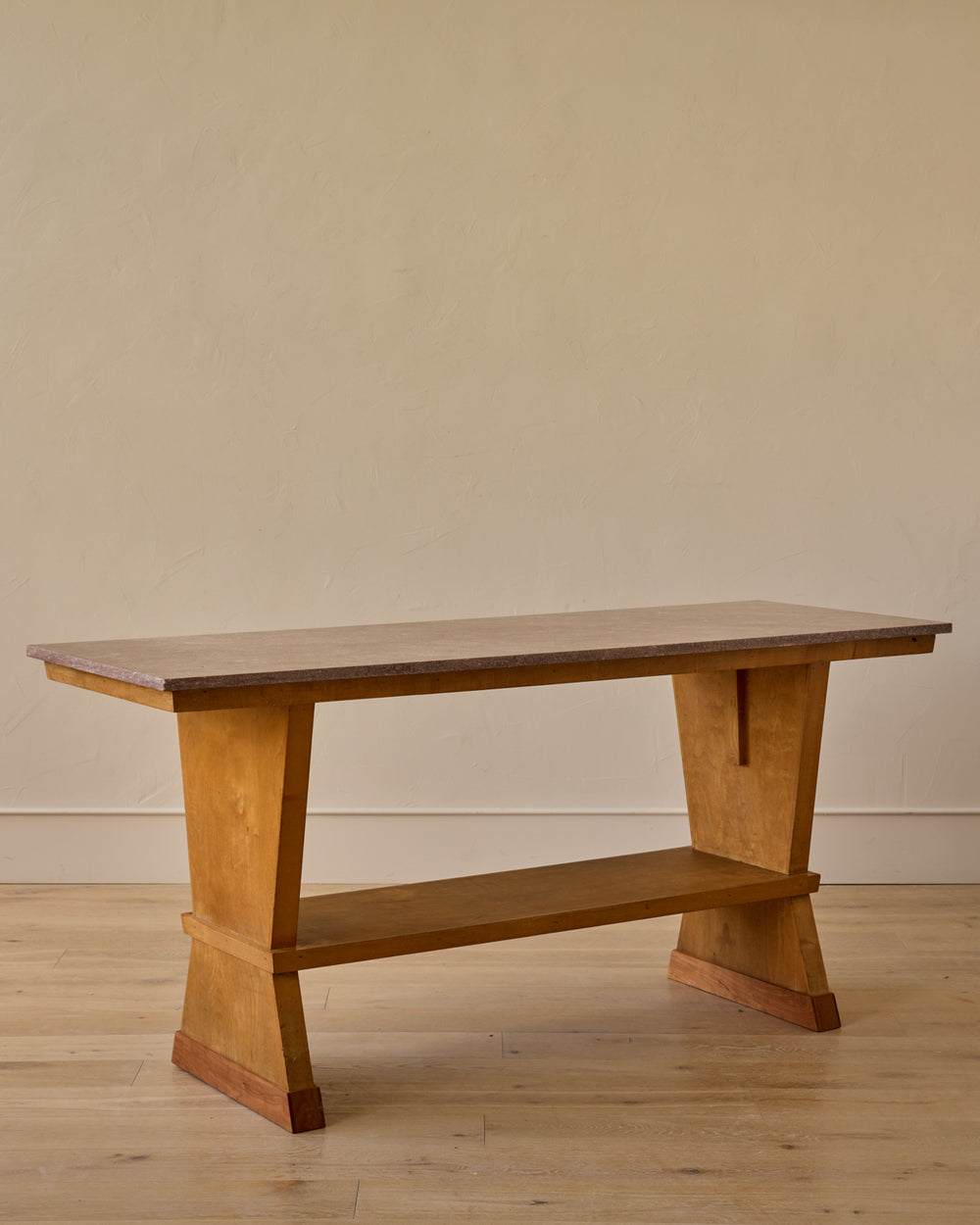 Red Marble Console Table