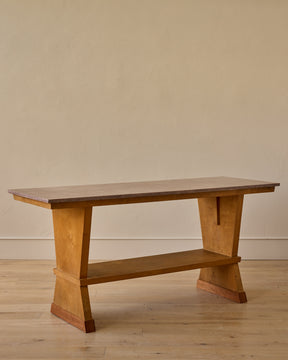 Red Marble Console Table