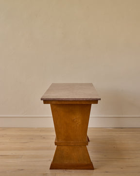 Red Marble Console Table