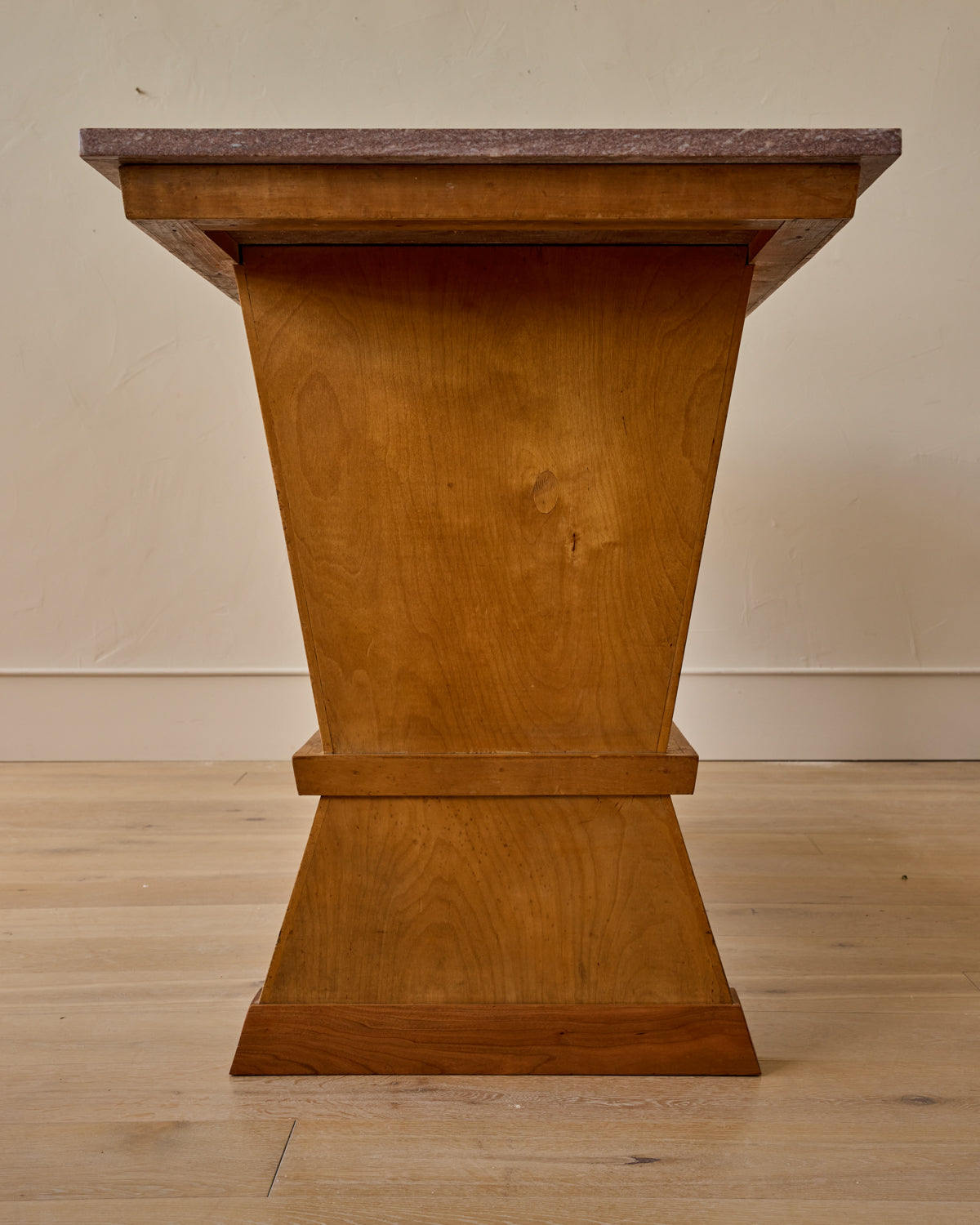 Red Marble Console Table
