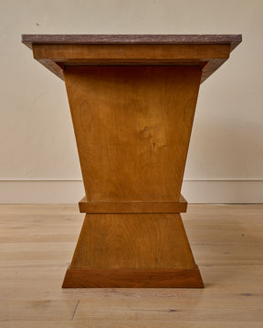 Red Marble Console Table