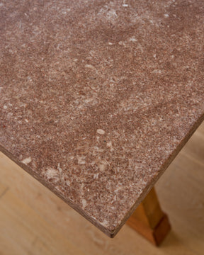 Red Marble Console Table